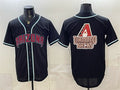 Arizona Diamondbacks Team Big Logo 2026 Fashion Replica Black HOLBERT Out Stitched Jersey