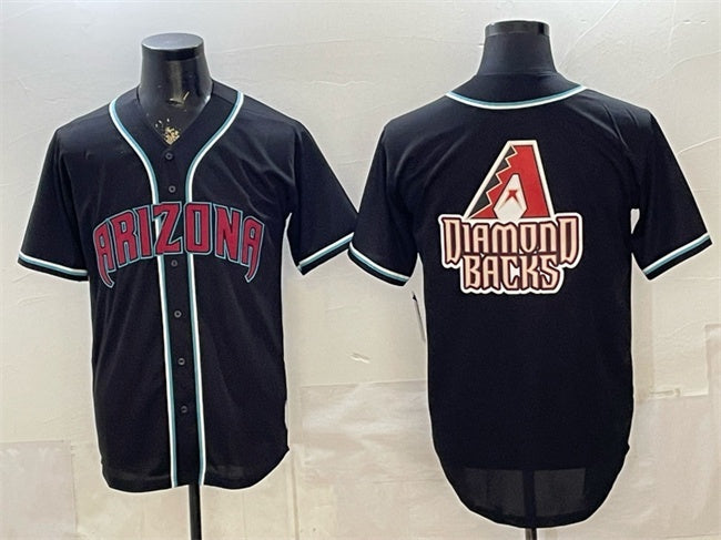 Arizona Diamondbacks Team Big Logo 2026 Fashion Replica Black HOLBERT Out Stitched Jersey
