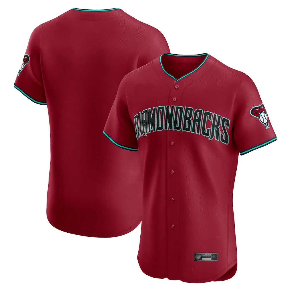 Arizona Diamondbacks Red HOLBERT Limited Elite Home Game Blank Player Stitched Jerseys