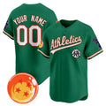 Custom Oakland Athletics x Dragon Ball Green HOLBERT Vapor Premier Limited Jersey - All Stitched