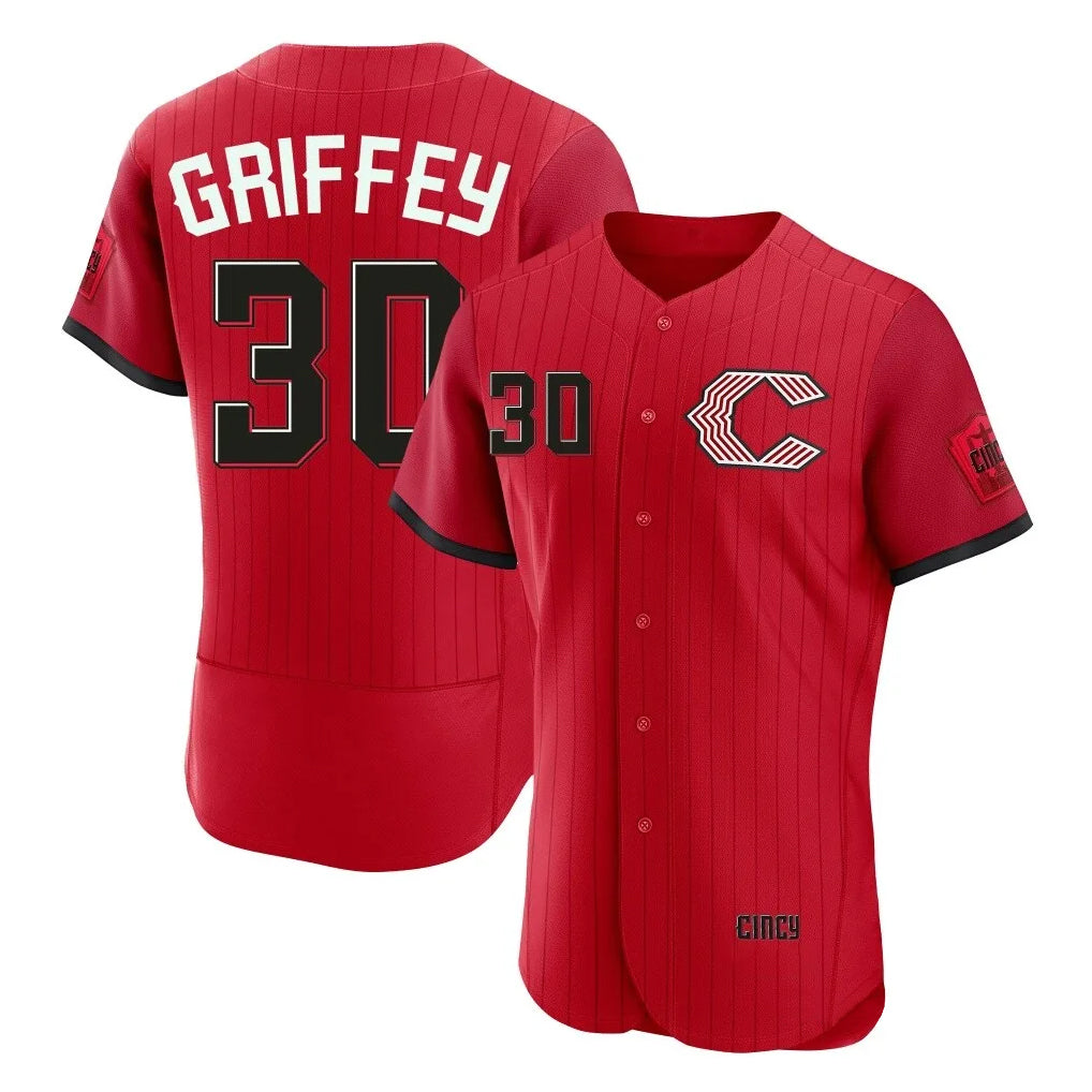 Cincinnati Reds #30 Ken Griffey Player Red HOLBERT 2026 City Connect Limited Elite Home Stitched Jerseys