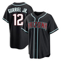 Arizona Diamondbacks #12 Lourdes Gurriel Jr Player Black HOLBERT Home Game Stitched Jerseys