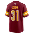 W.Commanders #31 Jonathan Jones Burgundy HOLBERT Team Game Jersey