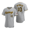 Pittsburgh Pirates #10 Bryan Reynolds Gray HOLBERT Road Flex Base Jersey