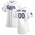 Custom Tampa Bay Rays White HOLBERT Home 2020 World Series Bound Authentic Player Jersey
