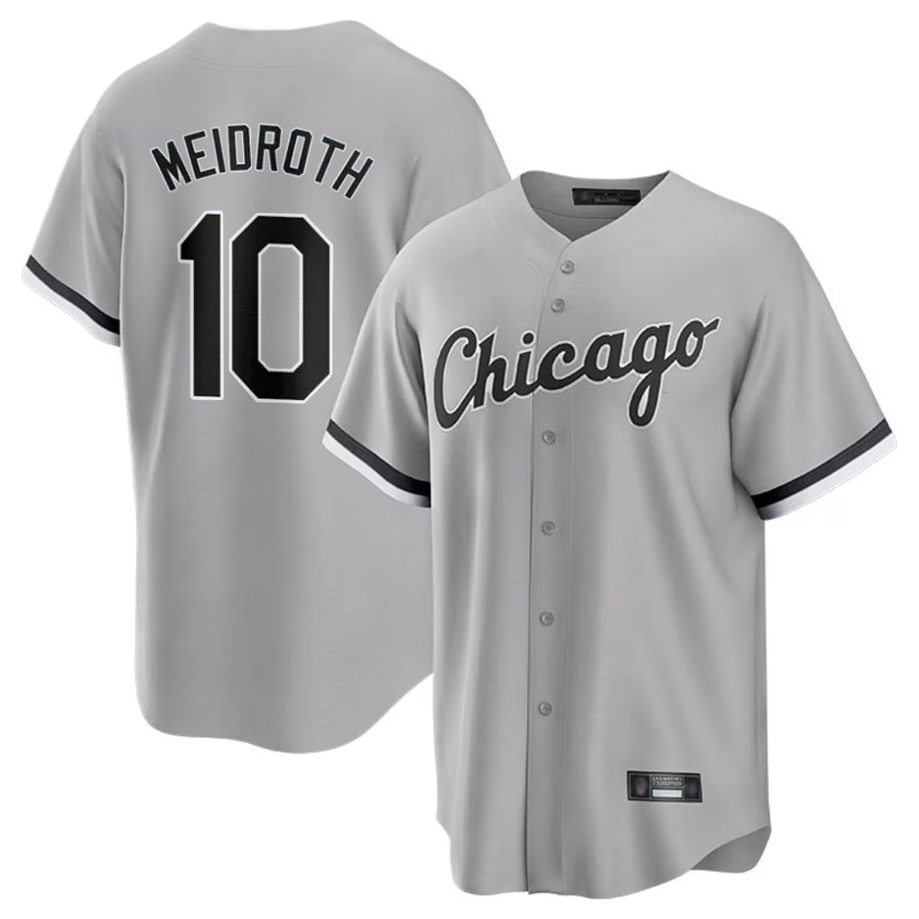 Chicago White Sox #10 Chase Meidroth HOLBERT Player Gray Home Game Stitched Jerseys