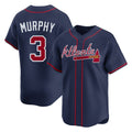 Atlanta Braves #3 Dale Murphy Player Navy HOLBERT Limited Home Game Stitched Jerseys