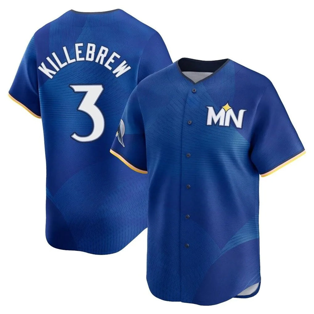 Minnesota Twins #3 Harmon Killebrew Player Royal HOLBERTCity Connect Limited Home Stitched Jerseys