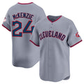 Cleveland Guardians #24 Triston McKenzie Gray HOLBERT 2025 Alternate Limited Stitched Jersey