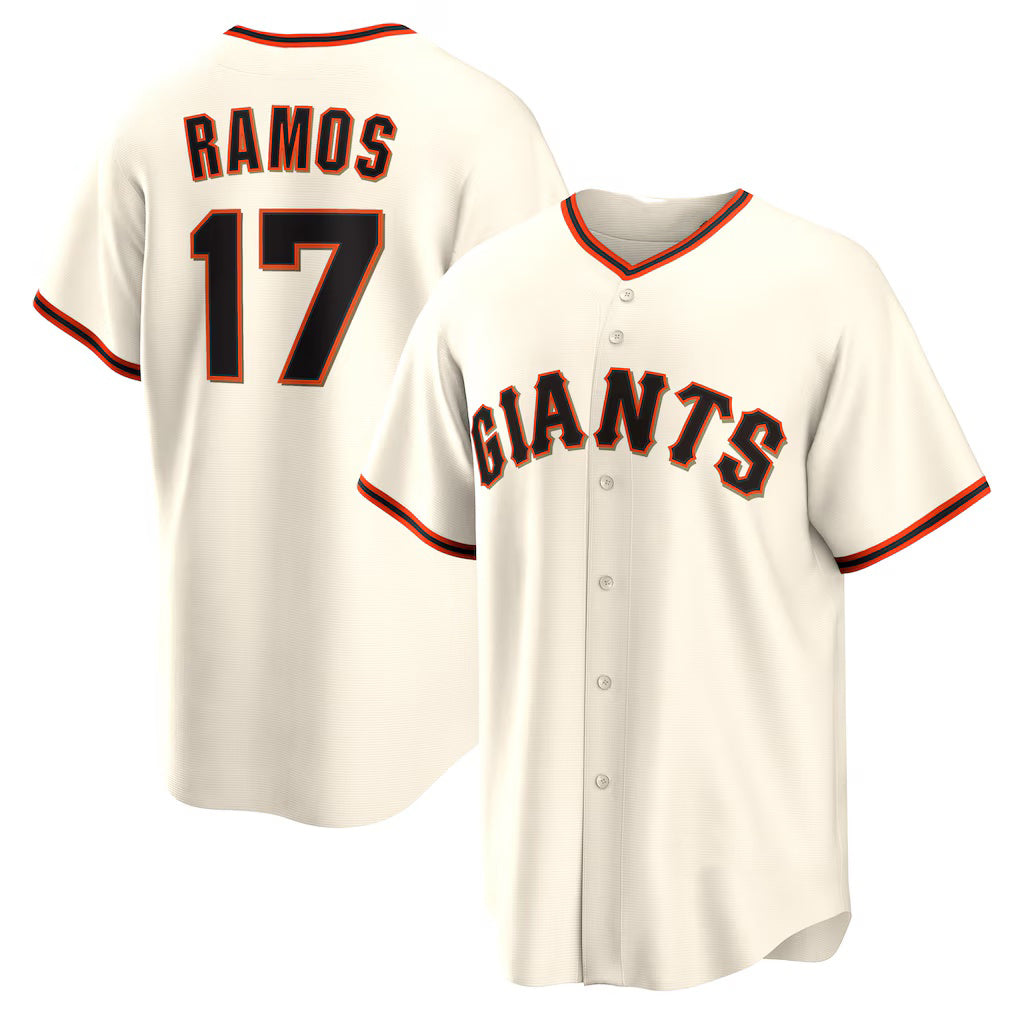 San Francisco Giants #17 Heliot Ramos Cream HOLBERT Home Replica Jersey