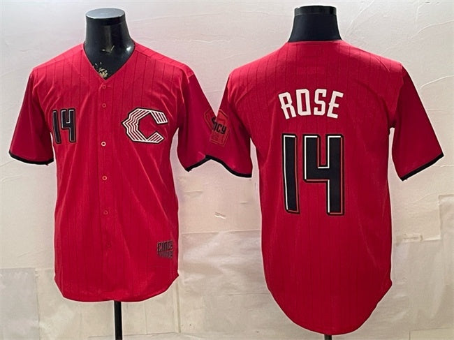 Cincinnati Reds #14 Pete Rose Red HOLBERT 2026 City Connect Stadium Stitched Jersey