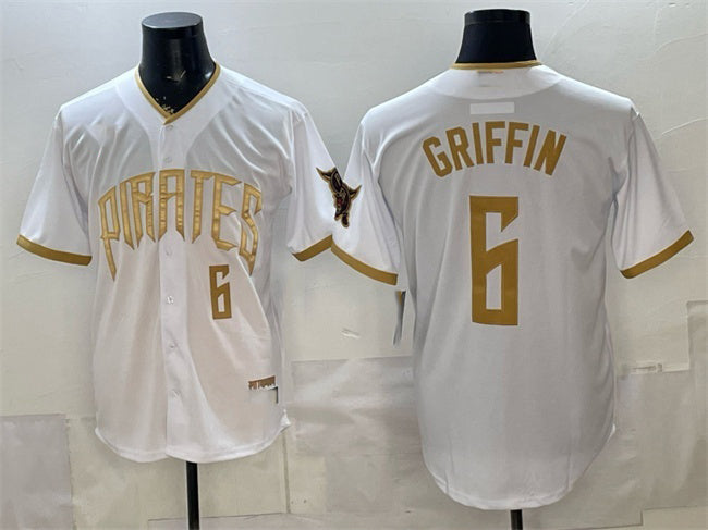 Pittsburgh Pirates #6 Konnor Griffin White HOLBERT 2026 City Connect Stadium Stitched Jersey