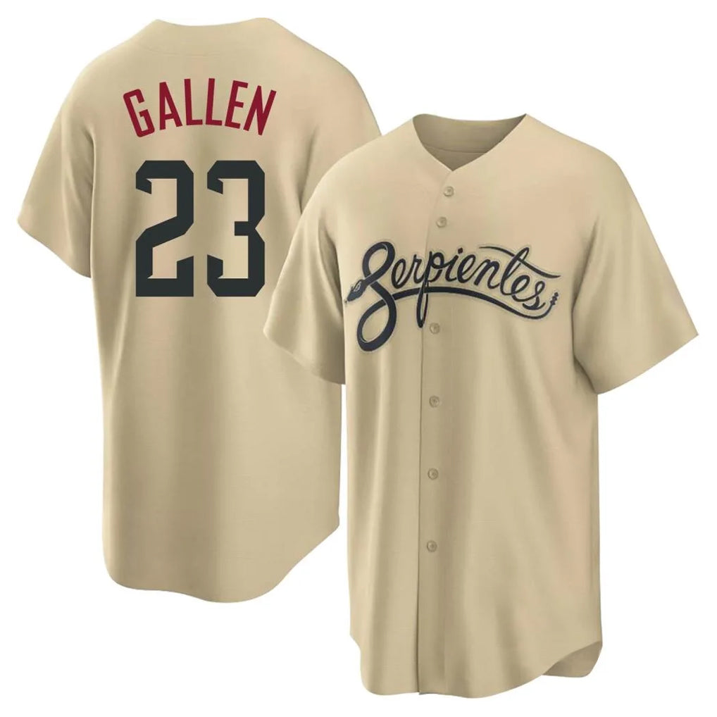 Arizona Diamondbacks #23 Zac Gallen Player Tan HOLBERT City Connect Home Game Stitched Jerseys