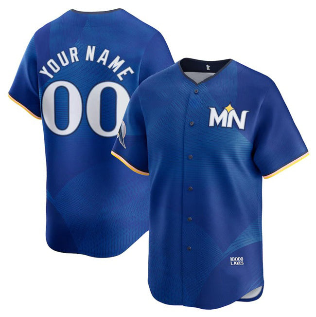 Custom Minnesota Twins Active Player Royal HOLBERT 22024 City Connect Limited Stitched Jersey