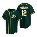 Oakland Athletics #12 Sean Murphy Green HOLBERT Cool Base Stitched Jersey