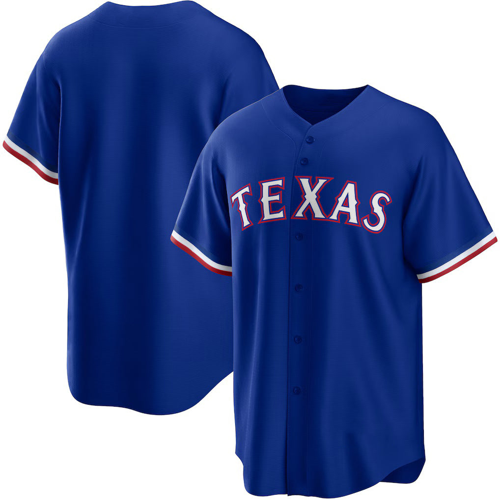 Texas Rangers Royal HOLBERT Alternate Replica Team Logo Jersey