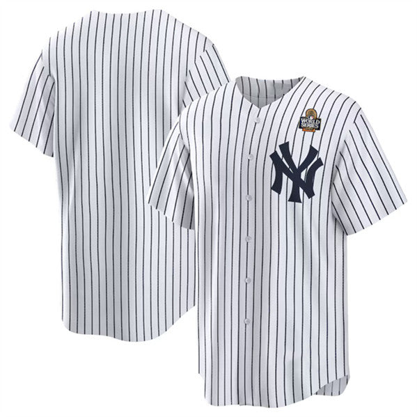 New York Yankees Blank White HOLBERT 2024 World Series Cool Base Stitched Jersey