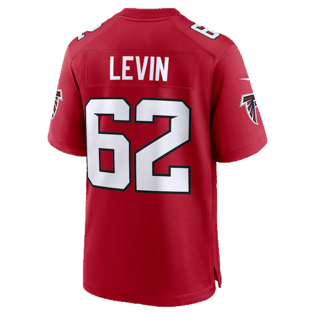 A.Falcons #62 Corey Levin Red HOLBERT Team Game Jersey