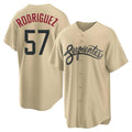 Arizona Diamondbacks #57 Eduardo Rodriguez Player Tan HOLBERT City Connect Home Game Stitched Jerseys
