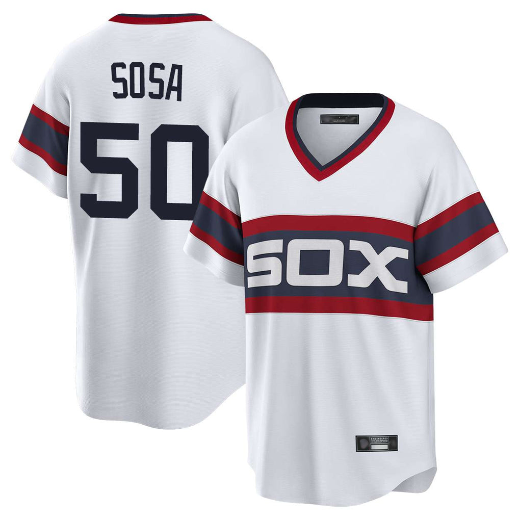 Chicago White Sox #50 Lenyn Sosa Player White HOLBERT T-shirt Home Game Stitched Jerseys