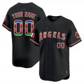 Custom Los Angeles Angels Mexico Vapor Premier Limited Jersey ¨C Black HOLBERT