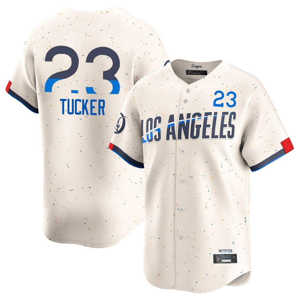 Los Angeles Dodgers #23 Kyle Tucker Player Cream HOLBERT City Connect Limited Home Stitched Jerseys