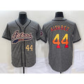 Houston Astros #44 Yordan Alvarez Number Grey HOLBERT Gridiron Cool Base Stitched Jersey