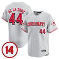 Cincinnati Reds #44 Elly De La Cruz Player Gray HOLBERT Vapor Premier Limited Home Stitched Jerseys