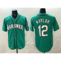Seattle Mariners #12 Josh Naylor Aqua HOLBERT Limited Stitched jersey