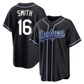 Los Angeles Dodgers #16 Will Smith Player Black HOLBERT Carbon Limited Home Stitched Jerseys