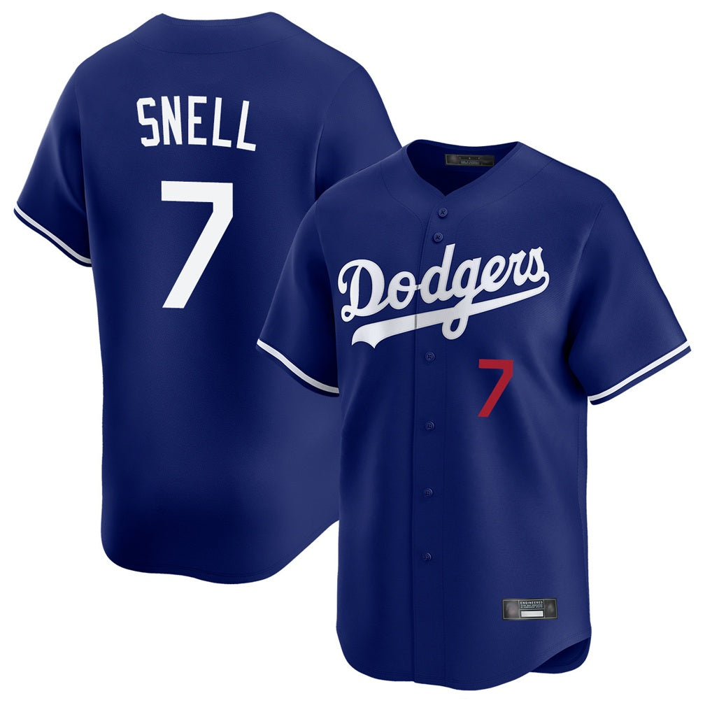 Los Angeles Dodgers #7 Blake Snell Player Royal HOLBERT Limited Home Stitched Jerseys
