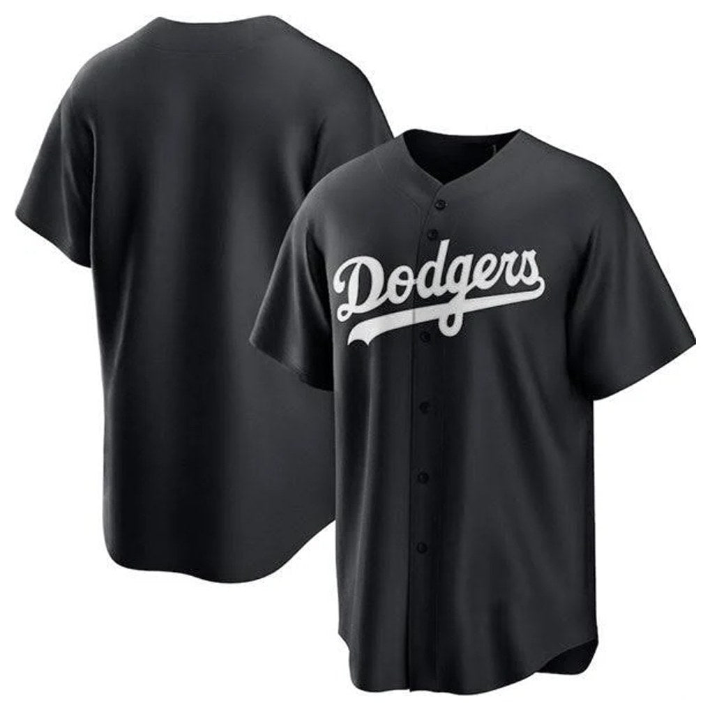 Los Angeles Dodgers Blank Player Black HOLBERT Pitch Fashion T-shirt Stitched Jerseys