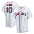 Boston Red Sox #10 Trevor Story White HOLBERT Home Replica Jersey