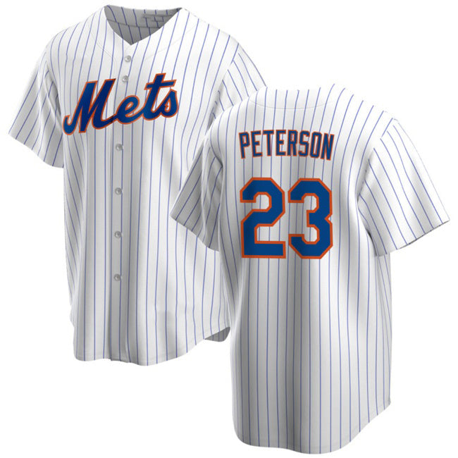 New York Mets #23 David Peterson White HOLBERT Cool Base Stitched Jersey