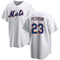 New York Mets #23 David Peterson White HOLBERT Cool Base Stitched Jersey