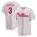 Philadelphia Phillies #3 Bryce Harper White HOLBERT Home Replica Player Name Jersey
