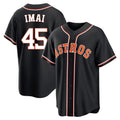 Houston Astros #45 Tatsuya Imai Player Black HOLBERT Fashion Out Home Game Stitched Jerseys