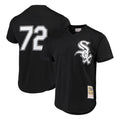 Chicago White Sox #72 Carlton Fisk Player Black HOLBERT Mitchell & Ness Cooperstown Collection Mesh Game Stitched Jerseys