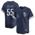 Kansas City Royals #55 Cole Ragans Player Navy HOLBERT City Connect Limited Home Stitched Jerseys