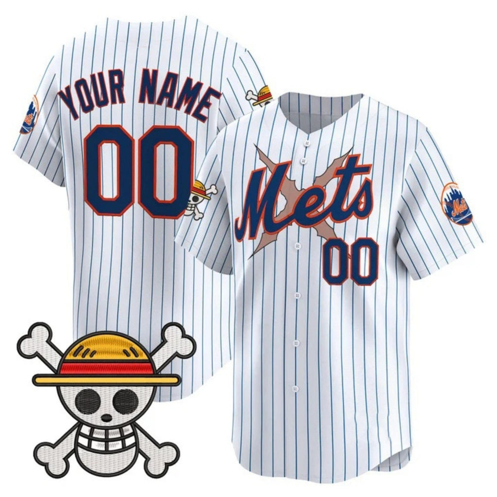 Custom New York Mets x One Piece White HOLBERT Vapor Premier Limited Jersey - Stitched