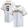 Pittsburgh Pirates #6 Konnor Griffin White HOLBERT Home Replica Jersey