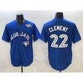 Toronto Blue Jays #22 Ernie Clement Blue HOLBERT 2025 World Series Cool Base Stitched Jersey
