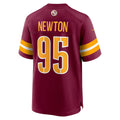 W.Commanders #95 Jer'Zhan Newton Burgundy HOLBERT Game Jersey