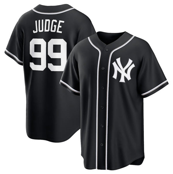 New York Yankees #99 Aaron Judge Black HOLBERT Out Stitched Jersey