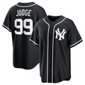 New York Yankees #99 Aaron Judge Black HOLBERT Out Stitched Jersey