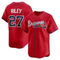 Atlanta Braves #27 Austin Riley Red HOLBERT Alternate Limited Player Jersey