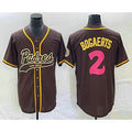 San Diego Padres #2 Xander Bogaerts Brown HOLBERT NEW 2023 City Connect Cool Base Stitched Jersey