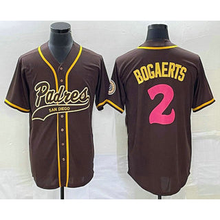 San Diego Padres #2 Xander Bogaerts Brown HOLBERT NEW 2023 City Connect Cool Base Stitched Jersey