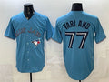 Toronto Blue Jays #77 Louis Varland Blue HOLBERT Stitched Jersey