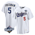 Los Angeles Dodgers #5 Freddie Freeman Player Gold White HOLBERT World Series 2026 Collection Stadium Limited Stitched Jerseys